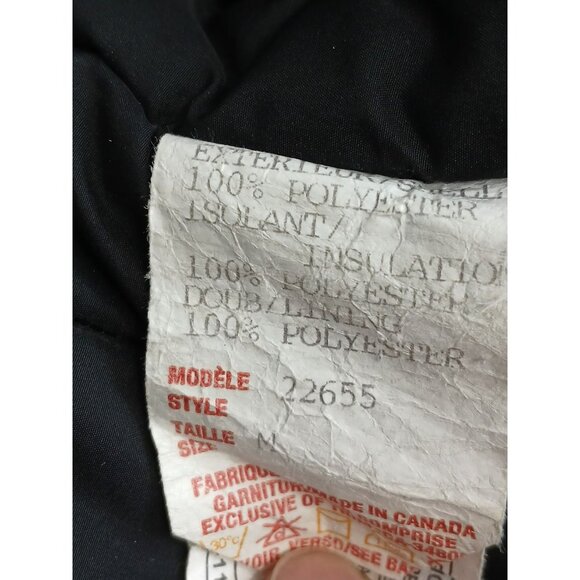 Vintage Audvik Red Winter Puffer Coat Jacket Size Medium M Made In Canada - Picture 4 of 16